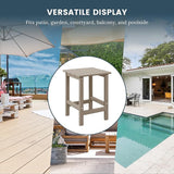 Costaelm 3 piece Patio Set, Outdoor Modern Adirondack Table and Chairs - Photo 4