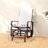 Outsunny Outdoor Glider Chair Set of 2 - Photo 3