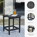 Signature Design by Ashley Sundown Treasure Modern Weather Resistant Outdoor End Table, Black - Photo 4