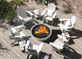 GREENVINES Adirondack Rocking Chair | HDPE Plastic | Porch Rocker | Chair for Outdoor Patio Deck | All Weather | White - Photo 2
