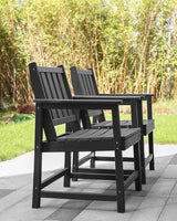 Patio Dining Chair Set of 2, HDPE Outdoor Dining Chair, Ergonomic HDPE Dining Chairs with Deep Seating - Photo 5