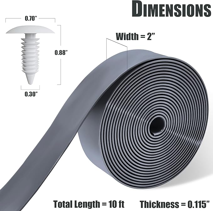 Vinyl Straps for Patio Chair Repair Kit 2'' Wide 10 Ft Long Replacement Straps + 10 Free Rivets for Outdoor Lawn - Photo 2