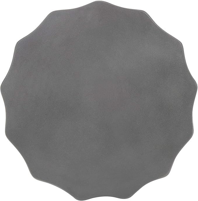 SAFAVIEH Outdoor Collection Jaslyn Modern Dark Grey Concrete Round Accent Table (Fully Assembled) - Photo 5
