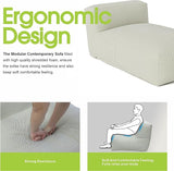Outdoor Bean Bed Chair Sun Lounger, Outdoor Couch Sofa for Patio & Pool, Foam Filling Day Bed Furniture - Photo 5