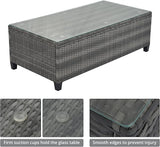 Quarte 8-Pieces Outdoor Wicker Round Sofa Set - Photo 5