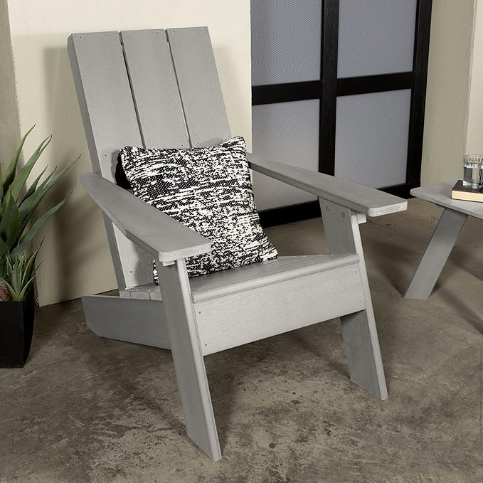 highwood Italica Modern Adirondack Chair, Harbor Gray