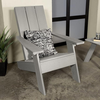 highwood Italica Modern Adirondack Chair, Harbor Gray