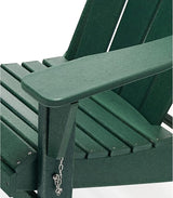 WO Home Furniture Adirondack Chairs Table Set of 3 PCS Outdoor Folding Chairs Coffee Table Weather/UV Resistant for Lawn - Photo 6