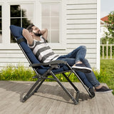 UDPATIO Oversized Zero Gravity Chair Set of 2, 33In XXL Patio Reclining Chair with Cushion, Outdoor Folding Recliner - Photo 2