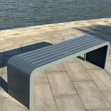 Garden Outdoor Metal Bench - Durable Seating for Porch, Patio, Park, and Backyard - Stylish Design, Weather-Resistant - Photo 1