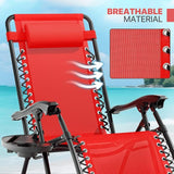 Magshion Folding Zero Gravity Chairs Set of 2, Outdoor Reclining Camping Chairs - Photo 7