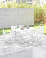 Patio Dining Chair Set of 2, HDPE Outdoor Dining Chair, Ergonomic HDPE Dining Chairs with Deep Seating - Photo 4