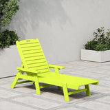 WestinTrends Malibu Poly Reclining Chaise Lounge Lime - Photo 7