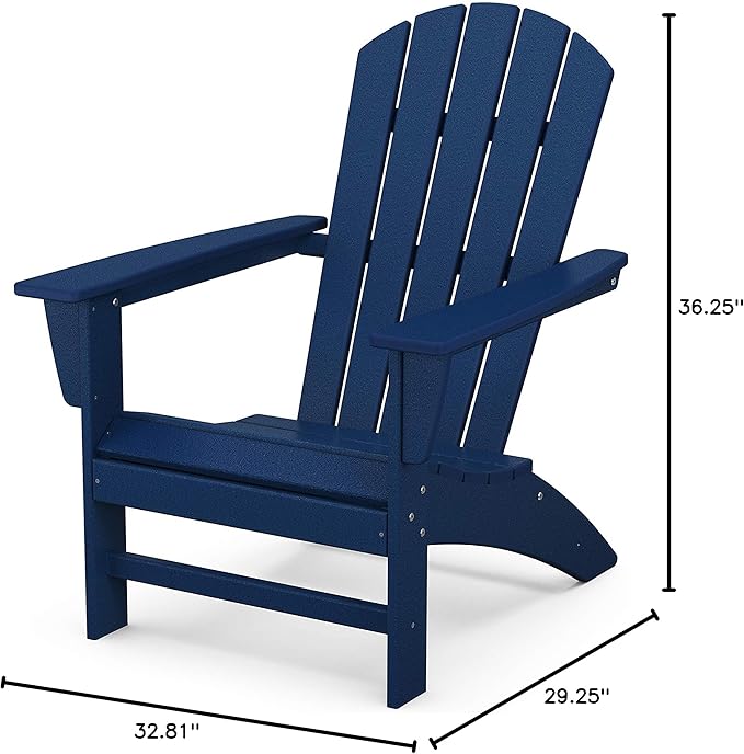 POLYWOOD Nautical Adirondack Chair