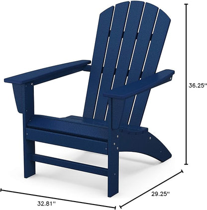 POLYWOOD Nautical Adirondack Chair