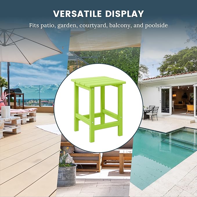 Costaelm 3 piece Patio Set, Outdoor Modern Adirondack Table and Chairs - Photo 3