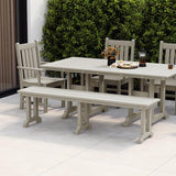 WestinTrends Malibu 65" Outdoor Dining Bench - Photo 4