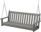 POLYWOOD GNS60GY Vineyard 60" Swing, Slate Grey - Photo 1