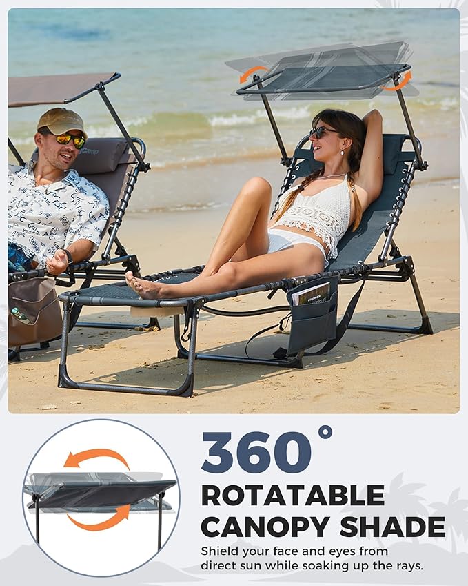 KingCamp Tanning Chair with Face Hole - Photo 3