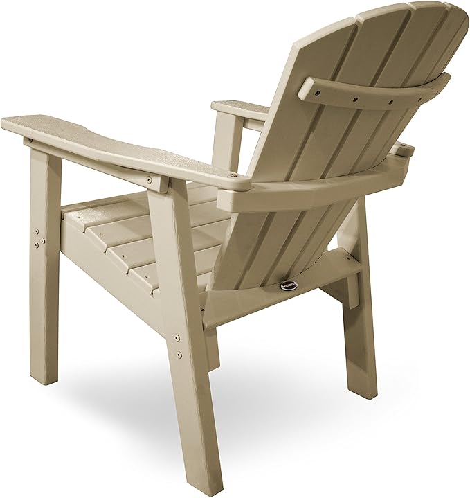 POLYWOOD SHD19SA Seashell Casual Chair, Sand