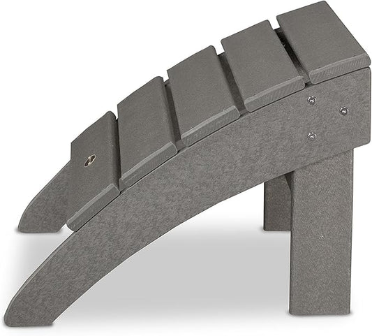 POLYWOOD® Palm Coast Ottoman, Slate Grey