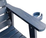 HIPS Patio Glider with Cup Holders, Durable Poly Lumber Material, All-Weather Resistant - Photo 7
