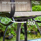 PHI VILLA 5 Piece Outdoor Bar Set - Photo 3