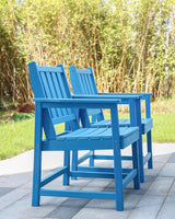 Patio Dining Chair Set of 2, HDPE Outdoor Dining Chair, Ergonomic HDPE Dining Chairs with Deep Seating - Photo 5