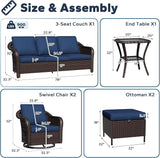 6 PCS Outdoor Conversation Set - Photo 2