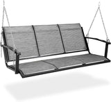 Textilene 3 Seat Hanging Swing, 5.2FT Patio Bench Swing - Photo 9