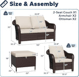 5 PCS Outdoor Conversation Set - Photo 2