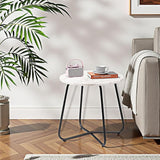 VECELO Outdoor Side Table, 17.7 inch Small Round Patio Table - Photo 2