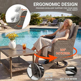 5 Piece Wicker Patio Furniture Set - Photo 4
