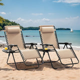 Devoko Set of 2 Zero Gravity Lounge Chairs - Photo 7
