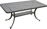 Crosley Furniture Sedona Weather Resistant Cast Aluminum Outdoor Coffee Table for Patio, Deck, Porch, Black - Photo 1