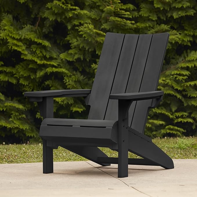 Keter Modern Adirondack Chair - Black