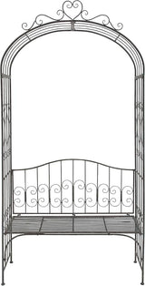 Deco 79 41394 Metal Garden Arch with Bench, 45 by 88-Inch - Photo 2