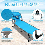 Backpack Sun Tanning Chair with Face Hole & Beach Table - Photo 5