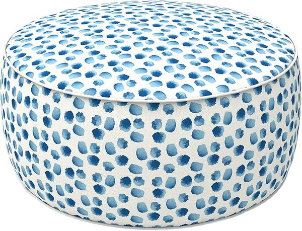 LVTXIII Outdoor Inflatable Ottoman, 21"x21"x9" Patio Fade-Resistant Footrest Stool with Handle - Photo 1
