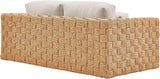 Modway Thames Wicker Rattan Outdoor Loveseat in Natural Light Gray - UV-Resistant Patio Furniture 2-Seater Basket-Weave - Photo 6