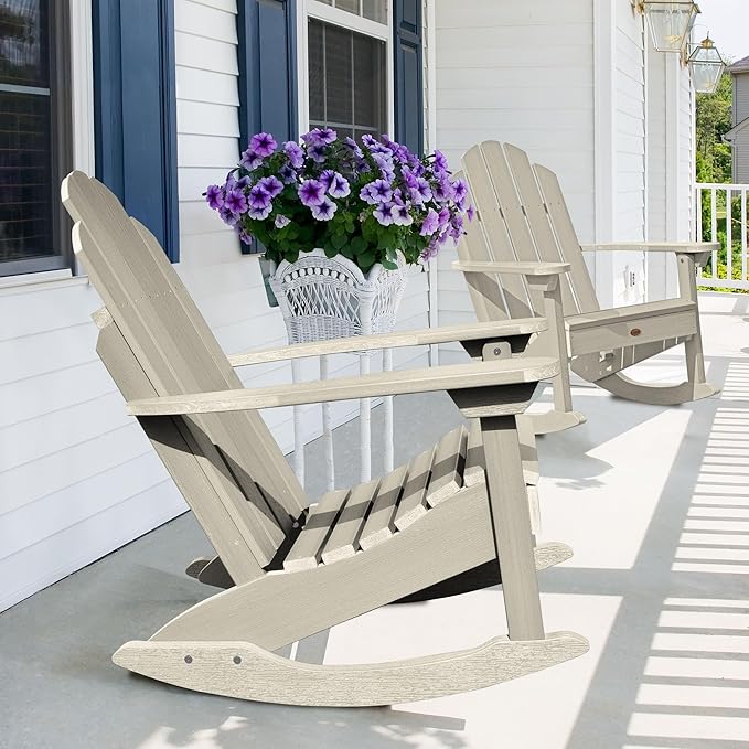 highwood Classic Westport Adirondack Rocking Chair, Whitewash