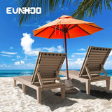 Outdoor Lounge Chaise, Adjustable Pool Lounge Chairs with 5 Positions Backrest - Photo 2