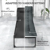 Outsunny Chaise Lounge Chair Outdoor Set of 2, 5-Position Adjustable Outdoor Pool Lounge Chairs - Photo 5