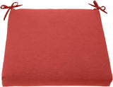 BrylaneHome Chair Cushion with Ties - 18.75" L x 18" W - Patio & Outdoor - Water, Stain & Fade Resistant - Geranium - Photo 1