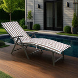 Kozyard Cozy Aluminum Reclining Lounge Chair - Perfect for Beach, Yard, Pool - Photo 2
