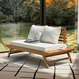 Idzo Lucille Updated 800lbs Capacity Acacia Patio Loveseat - Photo 7