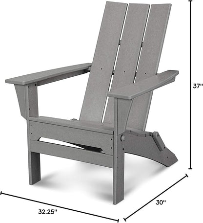 POLYWOOD Modern Folding Adirondack Chair