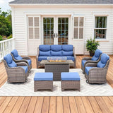 Luxury Patio Furniture Set with 42.5" Fire Pit Table - Photo 1