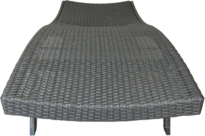 Christopher Knight Home Arthur | Outdoor Wicker Chaise Lounges | Set of 2 | in Grey - Photo 5