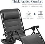 Best Choice Products Oversized Padded Zero Gravity Chair, Folding Outdoor Patio Recliner - Photo 4